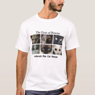 救助の目と純血種 Tシャツ