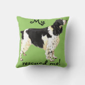 救助の英国のスプリンガースパニエル クッション (裏面)