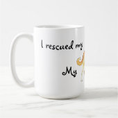 救助のAnatolian羊飼い コーヒーマグカップ (左)