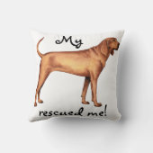 救助のRedboneのCoonhound クッション (裏面)