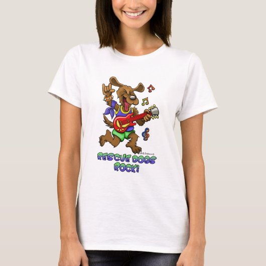 救助は石の後をつけます! Tシャツ (正面)