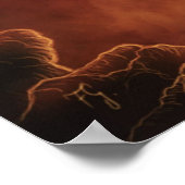 救助へ！ファンタジードラゴンキャンバス印刷 ポスター (角)