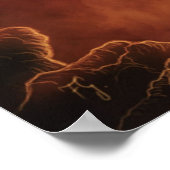 救助へ!ファンタジードラゴンキャンバス印刷 ポスター (角)