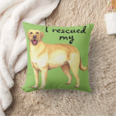 救助イエロー・ラブラドール・レトリーバー クッション (ブランケット)