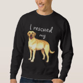 救助イエロー・ラブラドール・レトリーバー スウェットシャツ (正面)