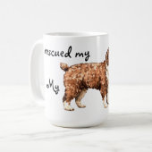 救助スペインの水犬 コーヒーマグカップ (正面左)