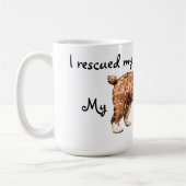 救助スペインの水犬 コーヒーマグカップ (左)