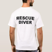 "救助ダイバー"のワイシャツ Tシャツ (裏面)
