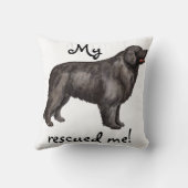 救助ニューファンドランド クッション (裏面)