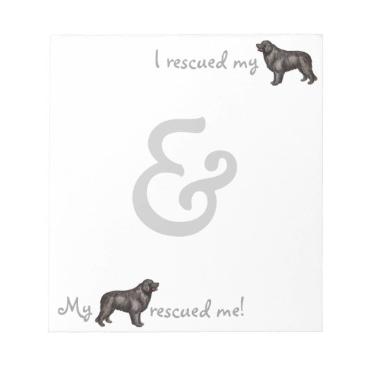 救助ニューファンドランド ノートパッド (正面)