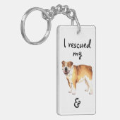 救助ブルドッグ キーホルダー (正面左)