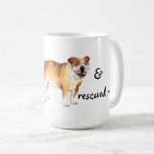 救助ブルドッグ コーヒーマグカップ (正面右)
