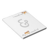 救助ブルドッグ ノートパッド (アングル)