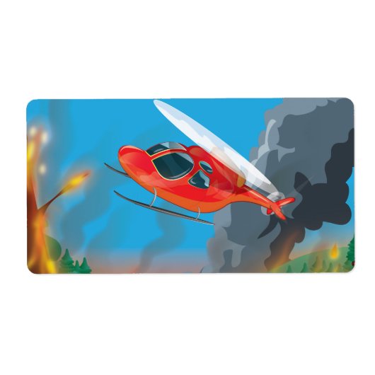 救助ヘリコプター ラベル (正面)