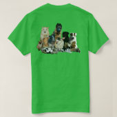 救助ペット24wテスヒルト tシャツ (デザイン裏面)
