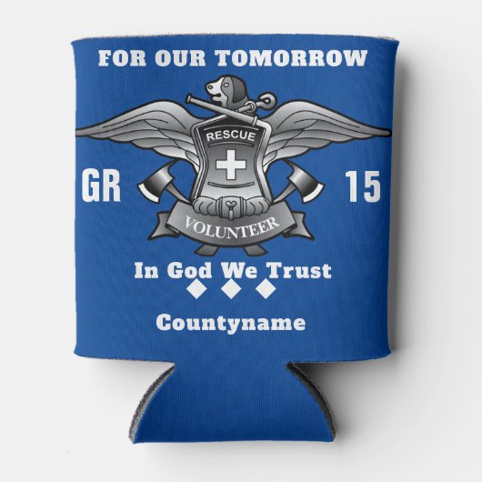 救助ボランティアクーラーボックス 缶クーラー (正面)