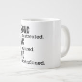 救助ラヴ救ィ動物虐待コーヒーマグ ジャンボコーヒーマグカップ (正面右)