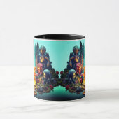 「救助任務：ロボットとテディ失ったベア」 マグカップ (中央)