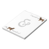 救助場スパニエル犬 ノートパッド (回転)