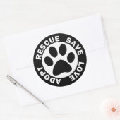 救助愛を救する ラウンドシール (封筒)