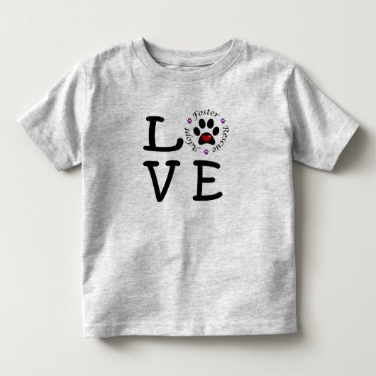 救助愛幼児の罰金のジャージーの動物のTシャツ トドラーTシャツ (正面)