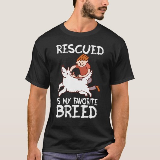 救助救愛かわい動物救助犬の猫6 Tシャツ (正面)
