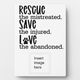 救助救愛のペットパーソナライズされたの養子写真 フォトプラーク