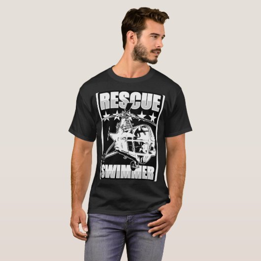 救助泳ぐ人 Tシャツ (正面フル)