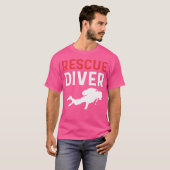 救助潜水艇の乗組員。救助潜水 Tシャツ (正面フル)