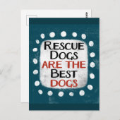 救助犬が犬最高のの葉書 ポストカード (正面/裏面)
