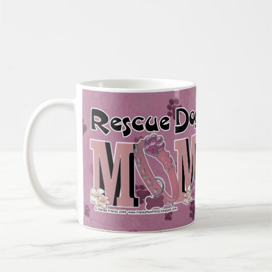 救助犬のお母さん コーヒーマグカップ (左)