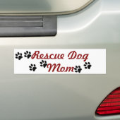救助犬のお母さん バンパーステッカー (車上)