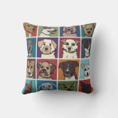 救助犬の漫画 クッション (裏面)