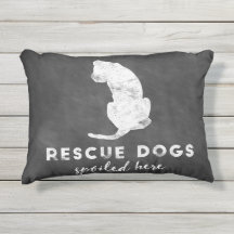 救助犬はヴィンテージの黒板をここにだめにしました