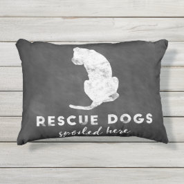 救助犬はヴィンテージの黒板をここにだめにしました アウトドアクッション
