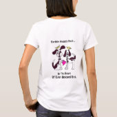 救助犬は地球の天使です Tシャツ (裏面)