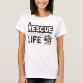 救助犬は私の人生の第2のチャンスの救助を救いました Tシャツ (正面)