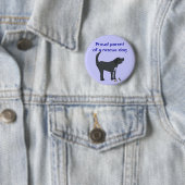 救助犬ボタンの広告の誇り高い親 缶バッジ (インサイチュ)