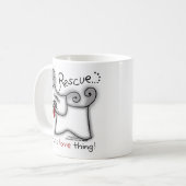 救助犬…それは愛の事だ コーヒーマグカップ (正面左)