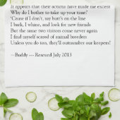 救助犬 キッチンタオル (折り畳み)