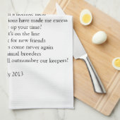 救助犬 キッチンタオル (四つ折り)