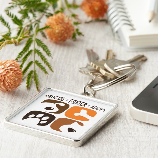 救助犬 キーホルダー (側面)