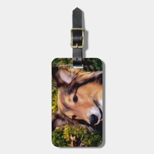 救助犬 ラゲッジタグ (正面縦)