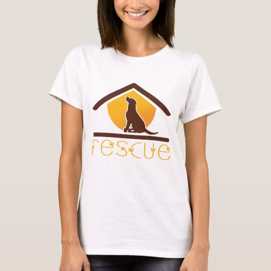 救助犬 Tシャツ (正面)