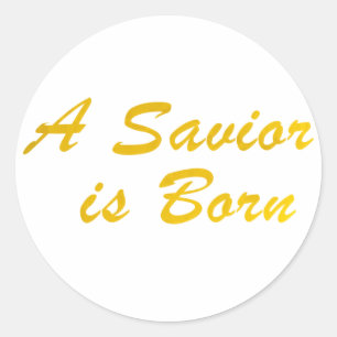 救助者は生まれる大きいステッカーです ラウンドシール