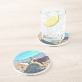 救助荷車を引く馬食べの干し草 コースター (側面)