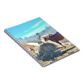 救助荷車を引く馬食べの干し草 ノートブック (右側)