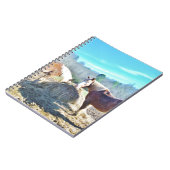 救助荷車を引く馬食べの干し草 ノートブック (左側)