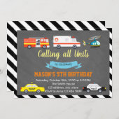 救助誕生日パーティーの招待 招待状 (正面/裏面)