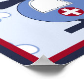 救助車両#3ヘリコプターのポスター/プリント ポスター (角)